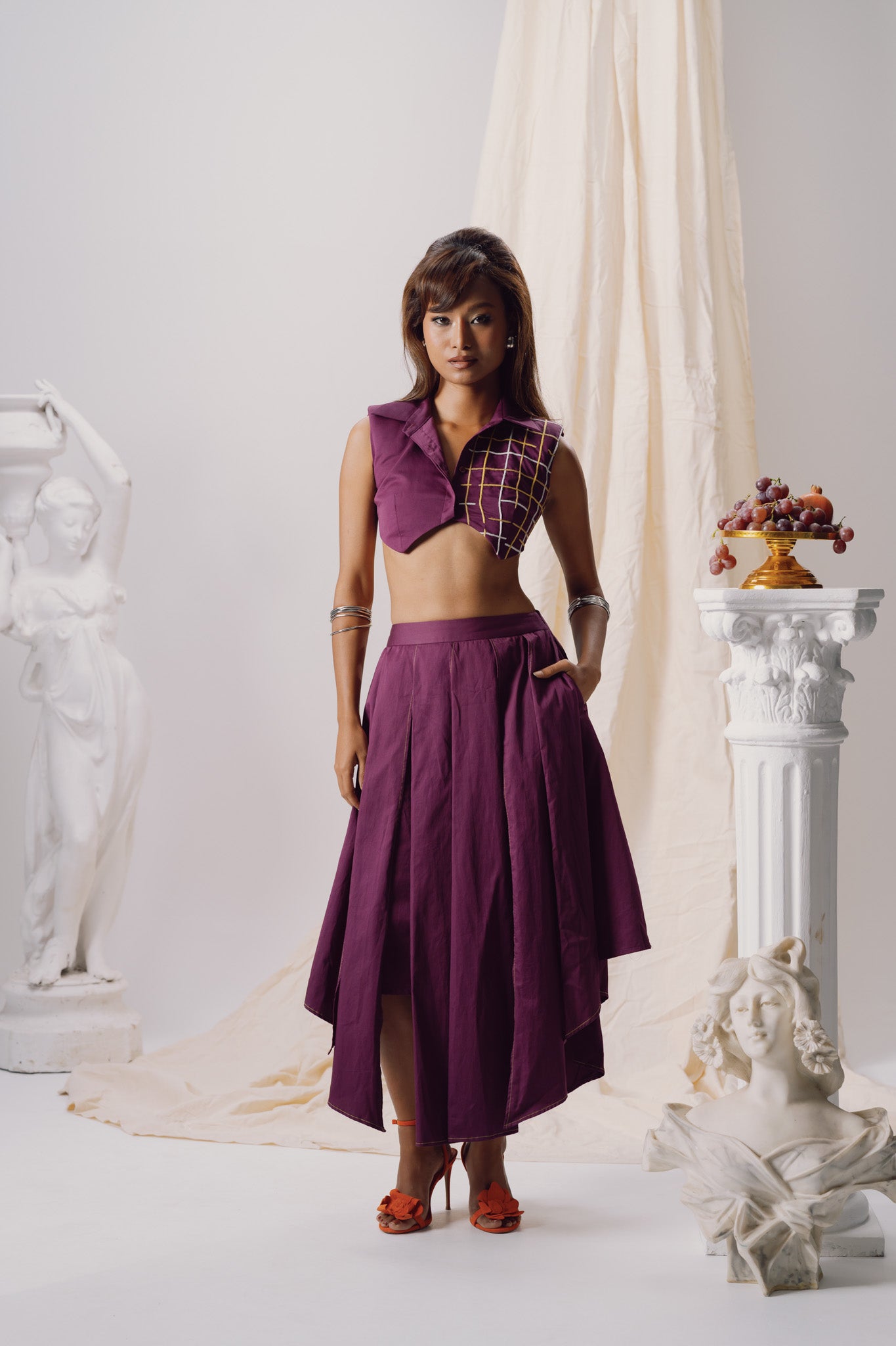 Purple Paradox Cropped Shirt