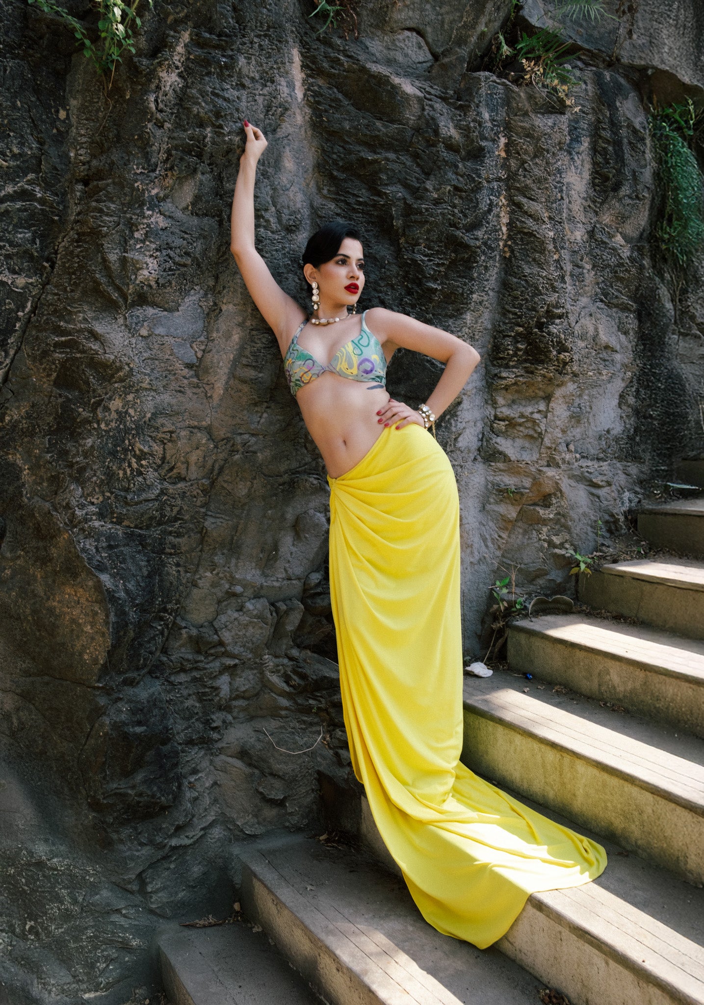 Urfi Celestial Drape Skirt