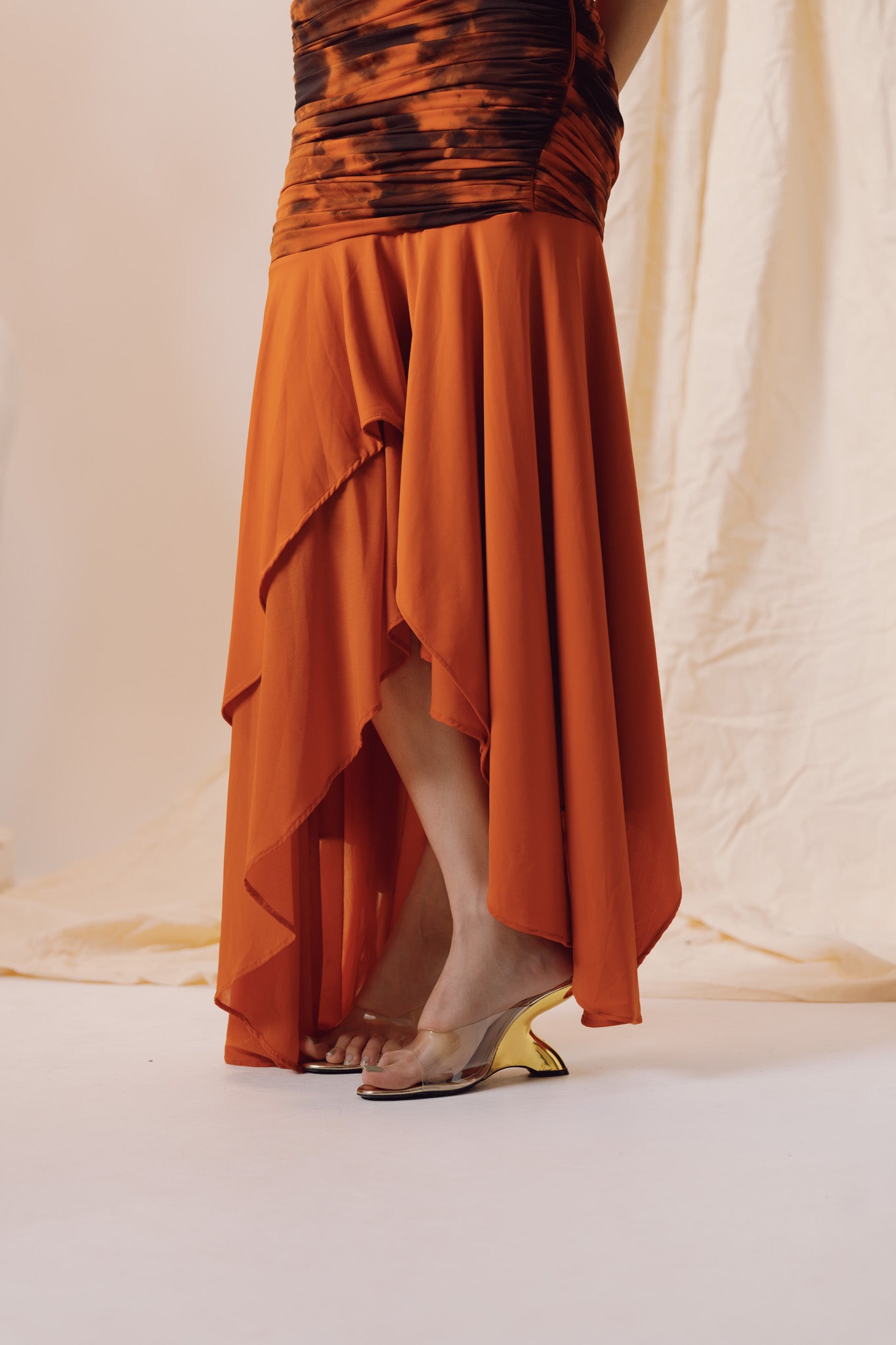 Molten Draped Skirt