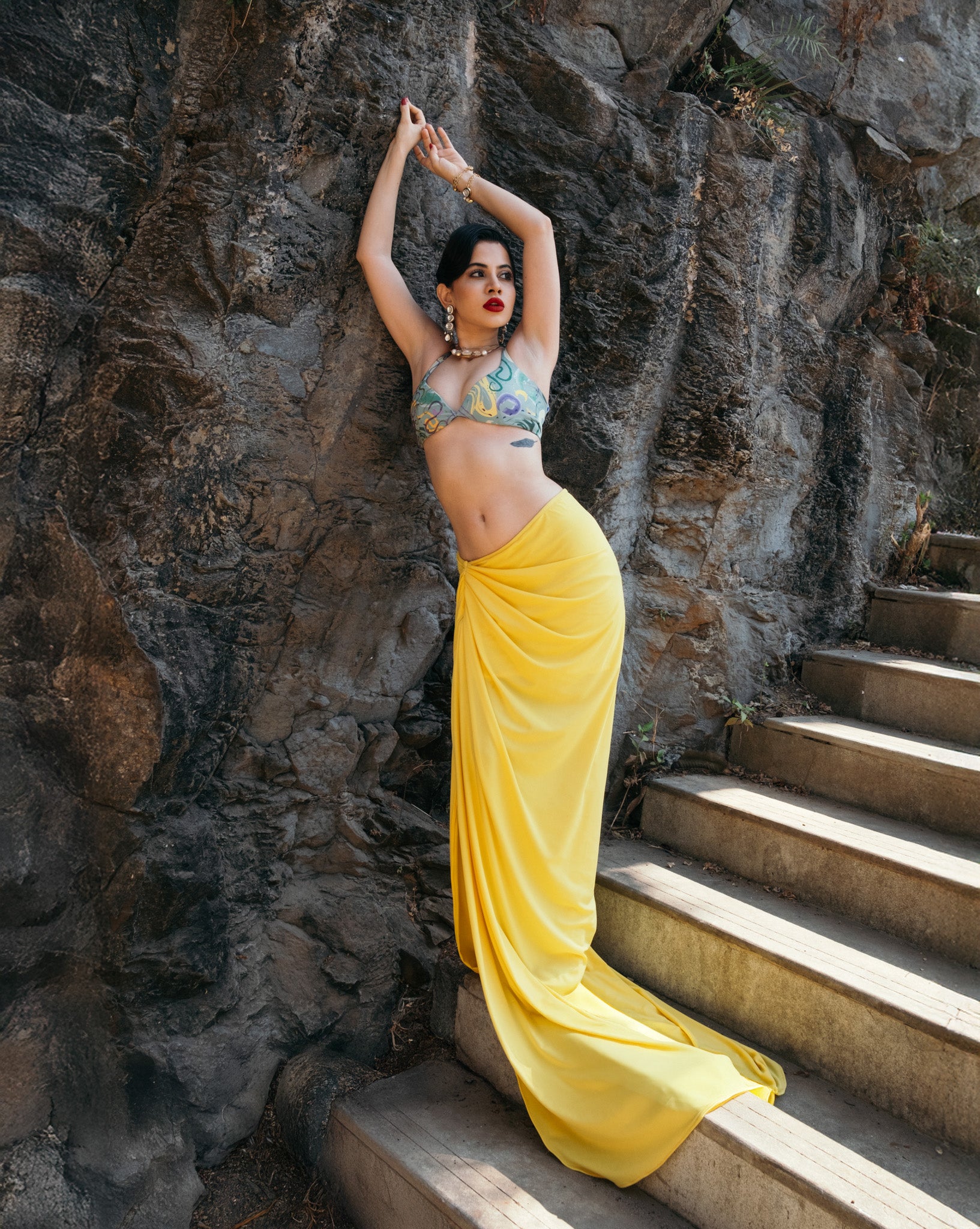 Urfi  Celestial Drape Skirt